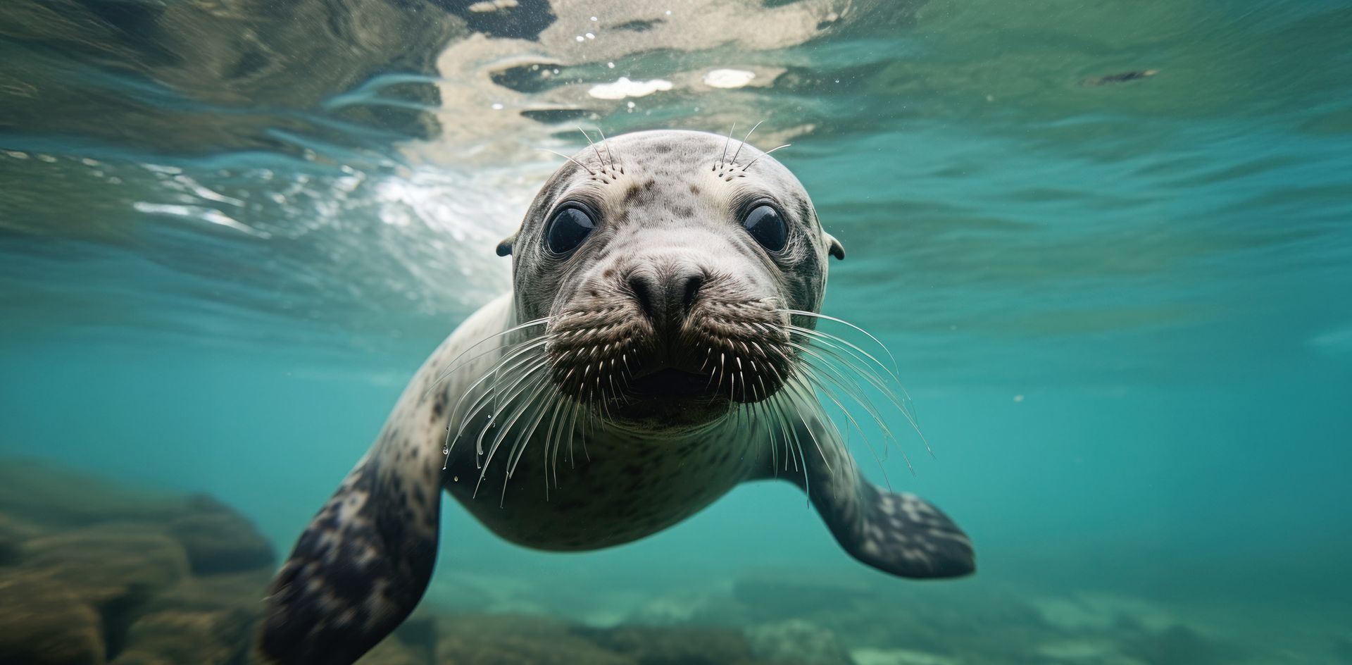 GEO-XXL »Seerobbe« Eine Seerobbe schaut