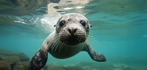 [GEO-XXL-211538] GEO-XXL-Postkarte »Seerobbe«